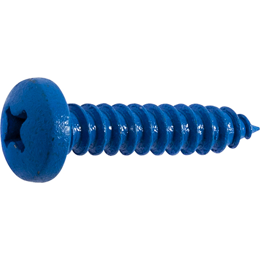 Zylinderkopfschraube zur Befestigung des Kennzeichens 4,5x18 mm blau