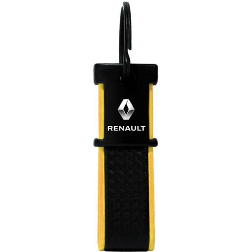 PORTE-CLES MT CARB NOIR/JAU PERS