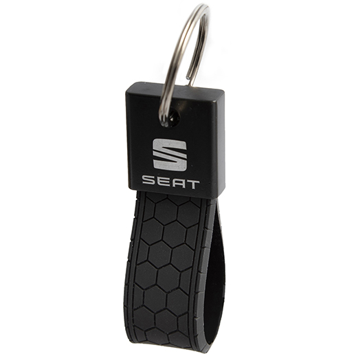 PORTECLÉS MÉT. NOIR OPAQ. NID D'ABE ST2L