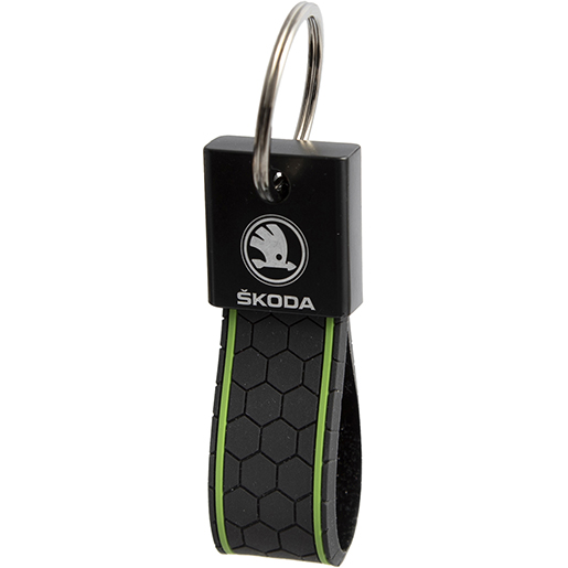 PORTECLÉS MÉT. VERT OPAQ. NID D'ABE ST2L