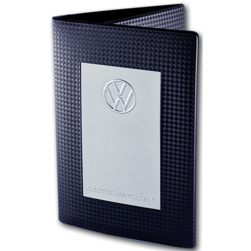 Dokumentenmappe 3 Klappen Carbon 11x16,5 cm