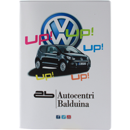 Detail von Dokumentenmappe 2 Klappen Digitalfarbdruck 13x19 cm 310