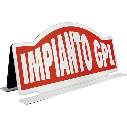 CARTELLO MAXI MAGNETICO IMPIANTO G.P.L