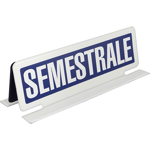 Cartello magnetico SEMESTRALE per esposizione veicoli