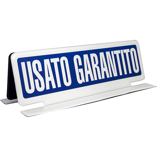 Cartello magnetico USATO GARANTITO per esposizione veicoli