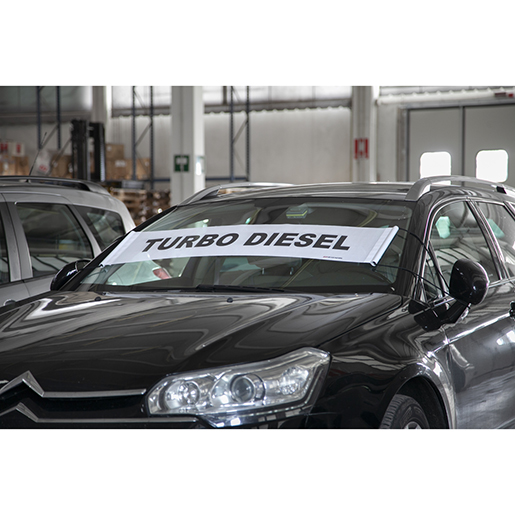 WINDSCHUTZSCHEIBEN-BANNER Verwendung von WINDSCHUTZSCHEIBEN-BANNER "TURBO DIESEL" 500