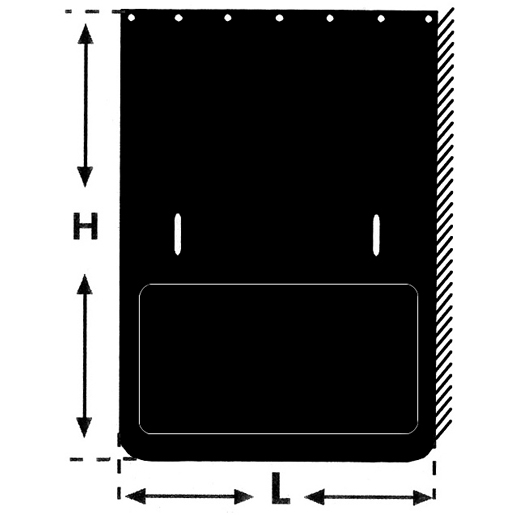 Dessin technique de BAVETTE D G GRANDE 60 X 90 100