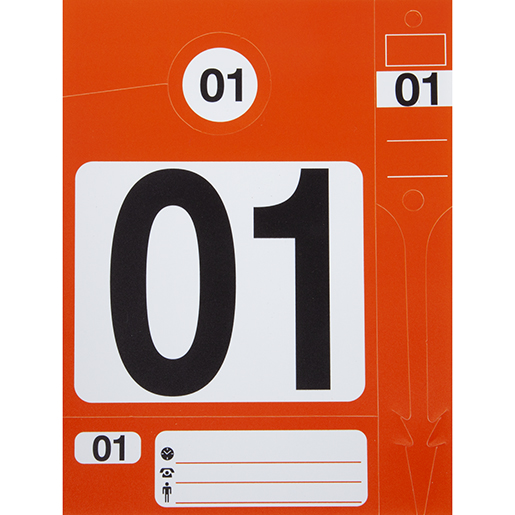 Service-Karte 1-300 Orange