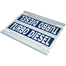 Detail von Magnetisches Schild TURBO DIESEL für Fahrzeugausstellung 300