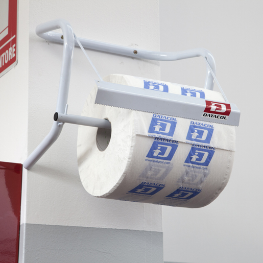 Verwendung von Industrieller Wandrollenhalter aus weißem Metallrohr 500