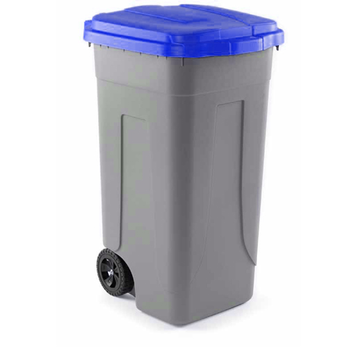 Müllkübel 100L Blau/Glas