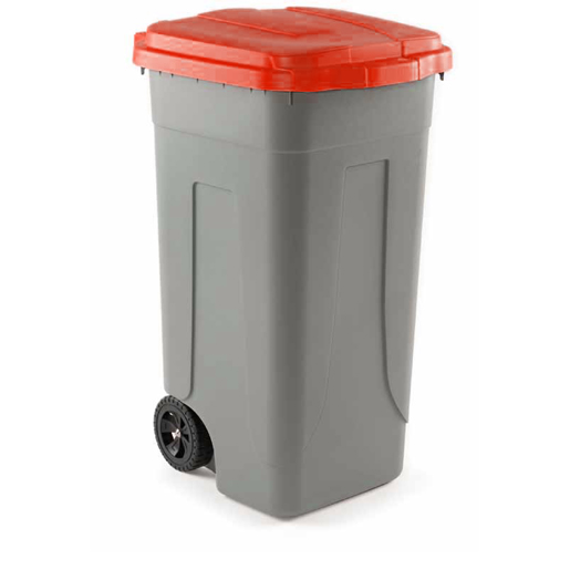 Müllkübel 100L Rot/Papier