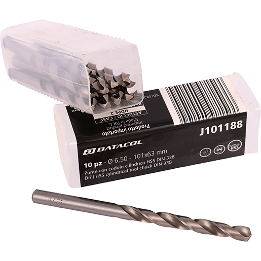 Verpackung von HSS-Stahl-Spiralbohrer DIN 338 mit zylindrischem Schaft Ø 6,5 mm 400