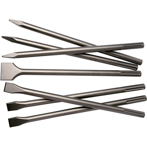 SDS MAX chisel bit assortment