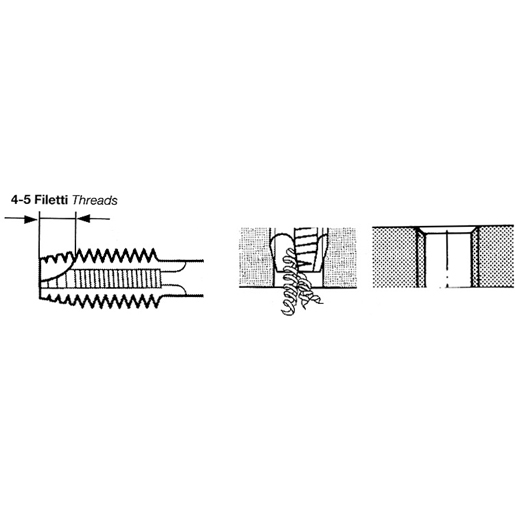 Technische Zeichnung von MA.GEWINDEBOHRER-EDELST.DL 4,5X63MM 100