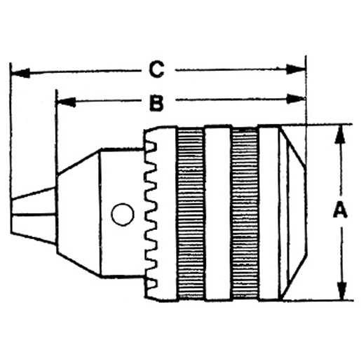 Dessin technique de MANDRIN A CLE 1.5 13 100