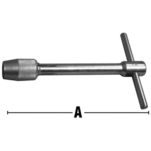 Technische Zeichnung von Windeisen mit Spannbacken Typ GOODELL 100
