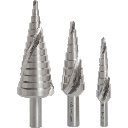 Dettaglio di Assortimento di frese a gradini in acciaio super rapido HSS 300
