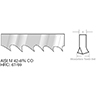 Dessin technique de LAME A RUBAN  M42 D5-8  2500X27X0,9 100