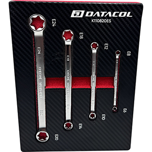 Juego de 4 llaves torx planas