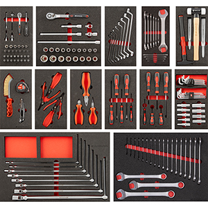 Kit 160 utensili per carrello M305460