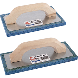 Rechteckige Schaumstoffkelle mit blauem Schwamm