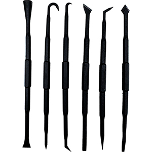 Set de ganchos, púas y palancas antimarcas de nylon 6 pcs