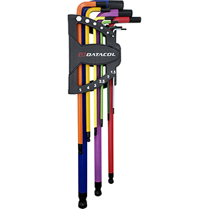 Set de 9 llaves allen extralargas de colores