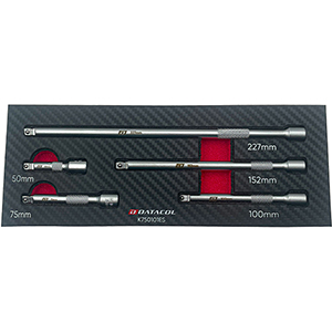 Surtido de alargaderas de 1/4" con cabeza redonda