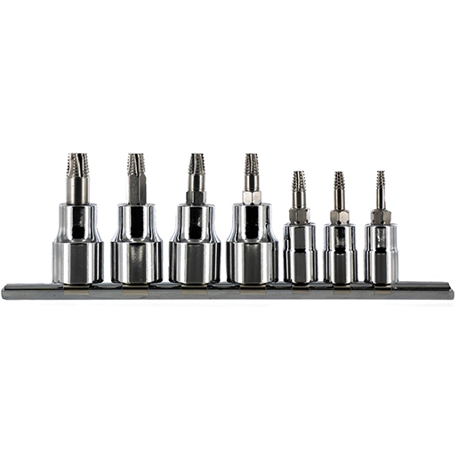 Juego 7PZ extractores tornillos Torx