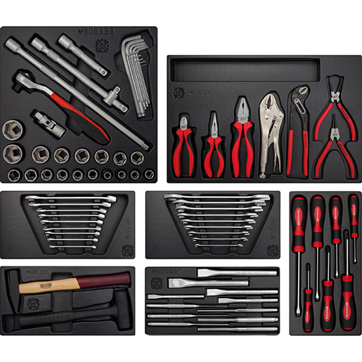 Surtido de herramientas para taller 78 piezas