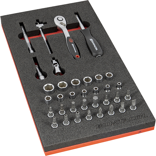 Kit utensili e bussole da 1/4" per carrello M305460