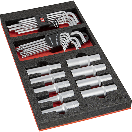 Kit bussole lunghe e chiavi a L per carrello M305460