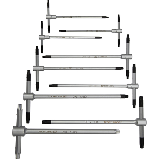 Chiavi a T tre teste maschio TORX