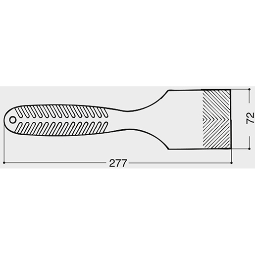 Technische Zeichnung von Professioneller Spachtel zum Anheben von Glas 100