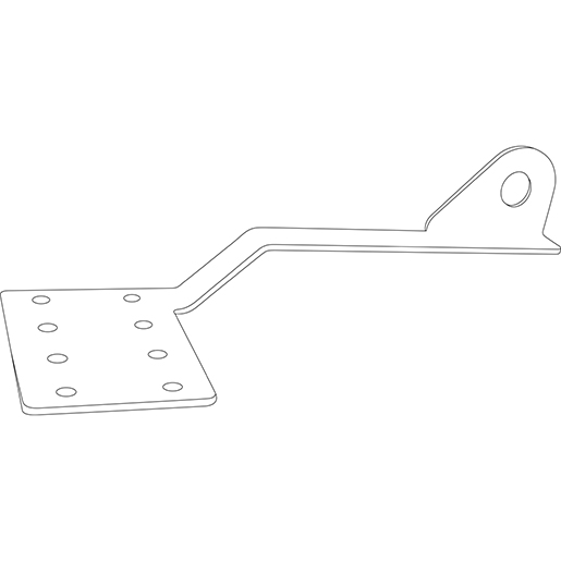 Technische Zeichnung von Mehrfach-Typ Unterdachhalterung für Lebenslinie 100