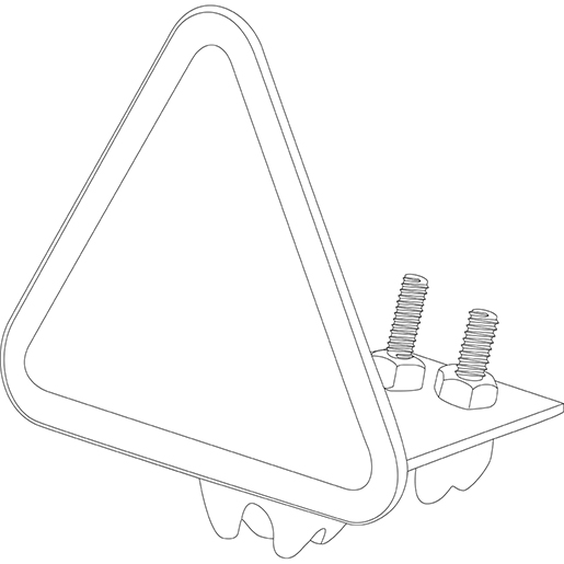 Technische Zeichnung von ANSCHLAGBREMSE EDEL. BEFESTIGUNGSSCHELLE 100