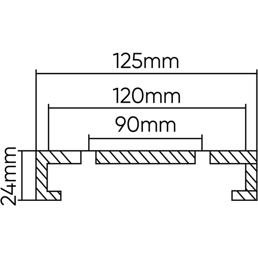 Dibujo técnico de Taco para elevador Nassbau/AMI 125mm 100
