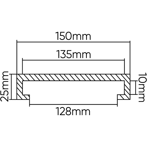Dibujo técnico de Taco para elevador Ravaglioli 150mm 100