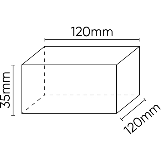 Dibujo técnico de Taco para elevador 160x120x35 100