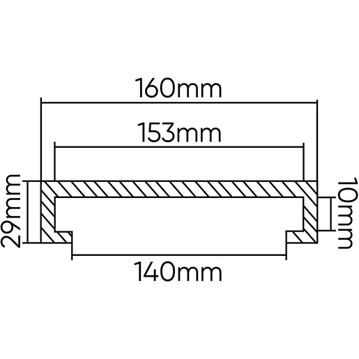 Dibujo técnico de Taco para elevador 160 mm 100