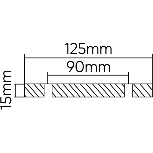 Dibujo técnico de Taco para elevador Rotary 125mm 100