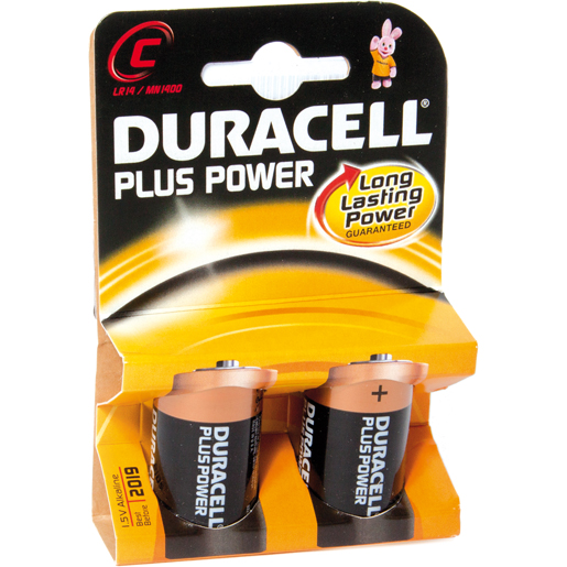 PILA DURACEL PLUS LR14 1,5 V 2 PCS