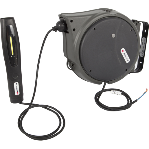 Automatische Kabeltrommel mit LED-Lampe 24 V