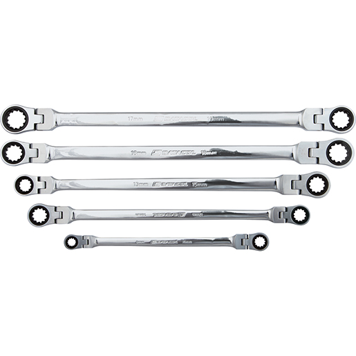 Ensemble de clés longues à double articulation en chrome vanadium