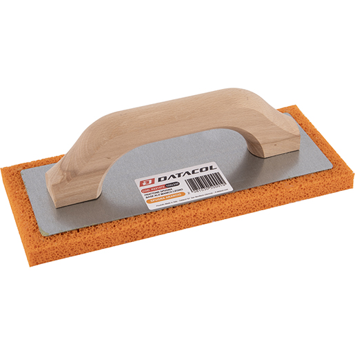 Frattazzo in gommapiuma con spugna arancione 100x240 mm