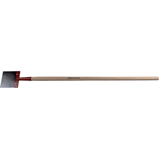 Raschietto lama temprata 15x15cm manico legno 110cm