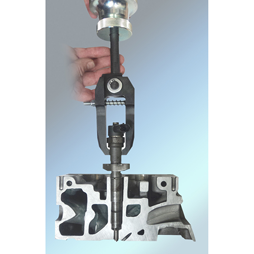 Utilisation de Kit d’extraction de pince et de douille pour injecteurs 505