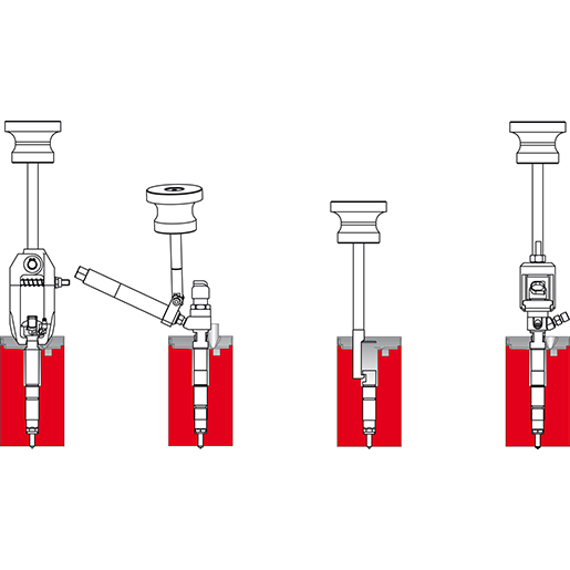 Dessin technique de MASTER kit d’extraction pour injecteurs avec marteau de martelage 100
