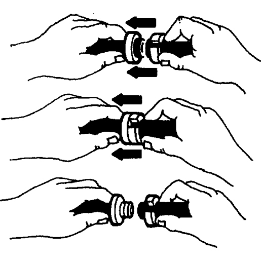 Dibujo técnico de Dispositivo para desconectar las tuberías de combustible y aire acondicionado 100